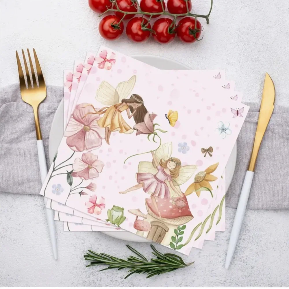 Fairy Garden Party Luncheon Paper Napkins, 20-ct